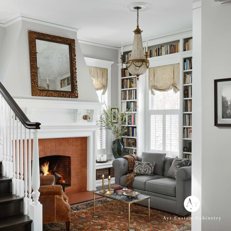 custom living room cabinetry in evanston il