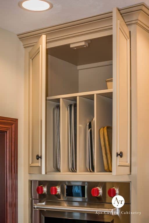 custom kitchen pan storage