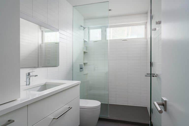 walk in shower and bathroom cabinets in beverly shores in