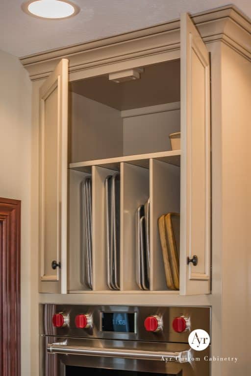 custom pan drawer kitchen cabinets in bremen, indiana