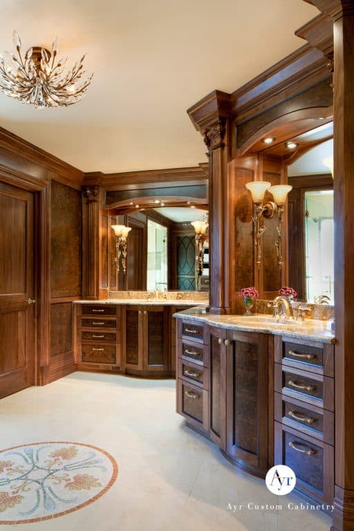 custom bathroom cabinets in burr ridge, indiana