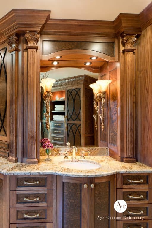 beautiful custom bathroom cabinets in burr ridge, indiana