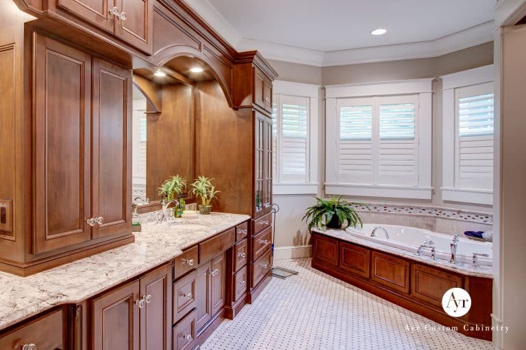 custom bathroom cabinets in diamond lake mi