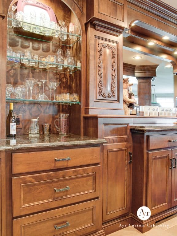 custom bar cabinets in diamond lake mi