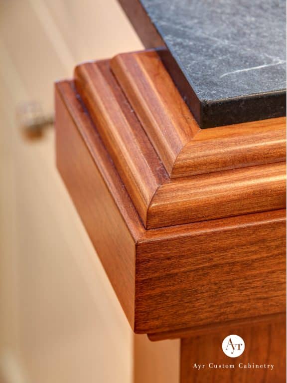 hardwood trim detail in on kitchen in south bend in