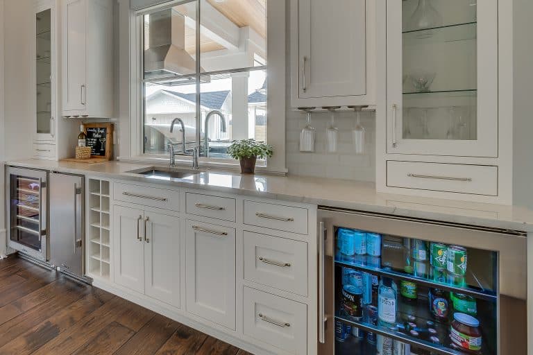 mini fridge custom bar cabinets in middlebury in