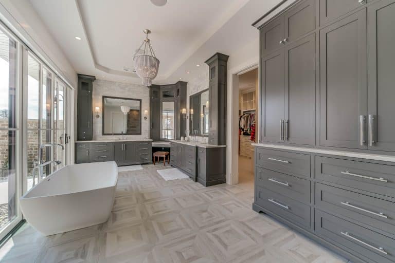 master bathroom custom cabinets in middlebury in