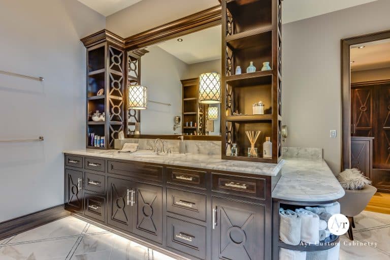 custom bathroom cabinets in stevensville mi