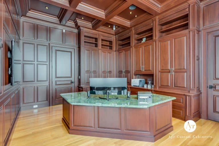 large custom office cabinetry in stevensville mi