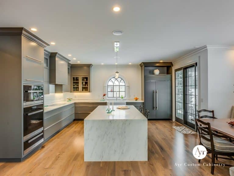 large custom kitchen with island