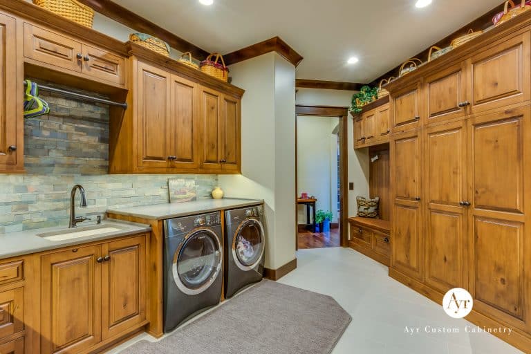 custom laundry room cabinets