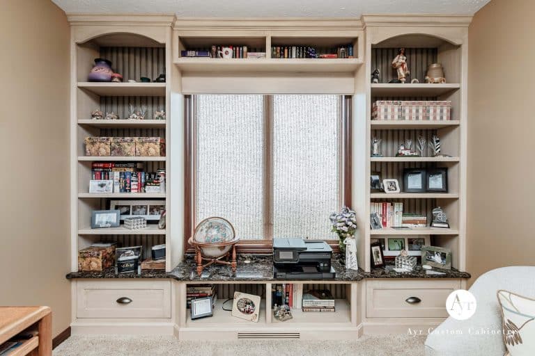 custom library cabinets with built in bookshelves