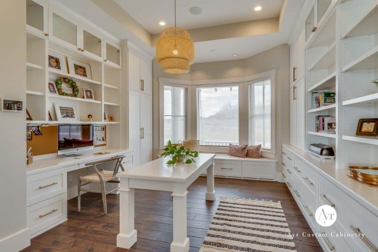 custom office and library cabinets