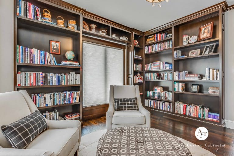 sprawling custom office cabinets