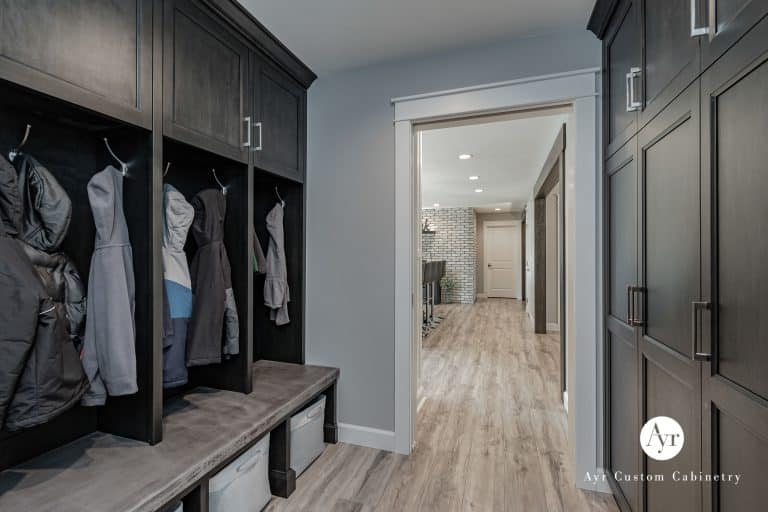 custom full room mudroom cabinetry