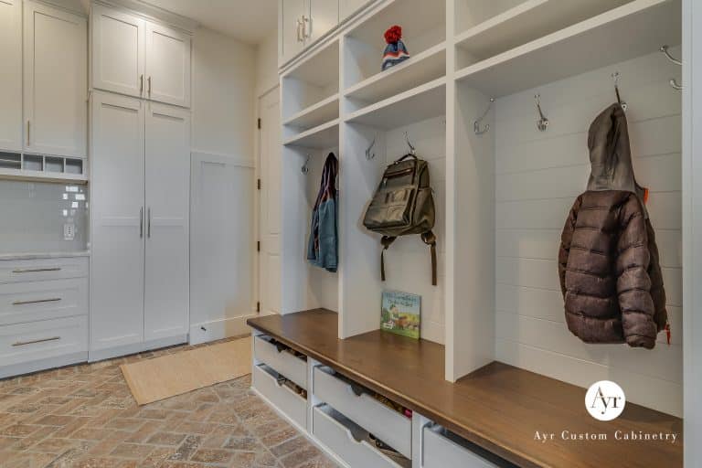 custom mudroom cabinetry