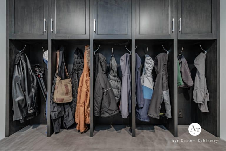 custom mudroom cabinetry, indiana