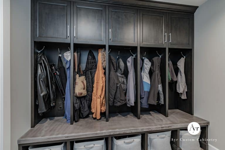 mudroom cabinetry custom made